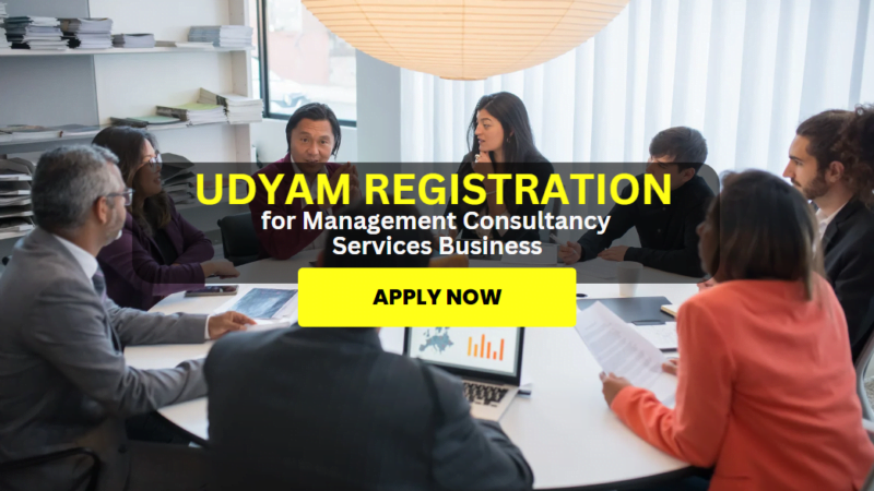 Udyam Registration For Management Consultancy Services Business Udyam