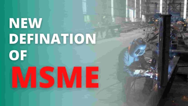 New Definition of MSME