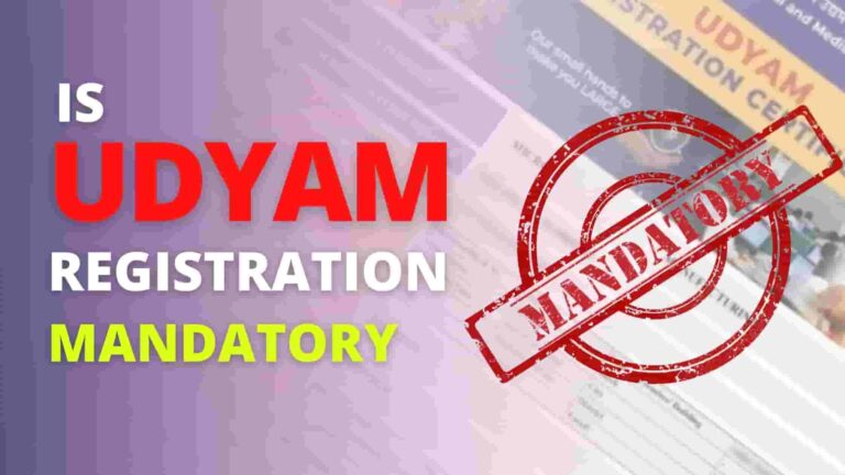 Is Udyam Registration Mandatory
