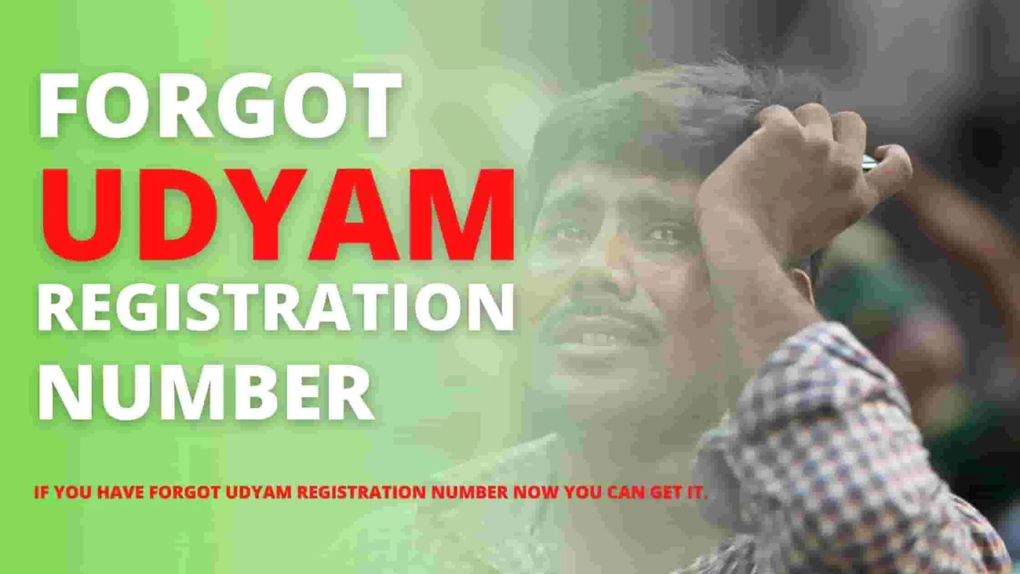 Forgot Udyam Registration Number