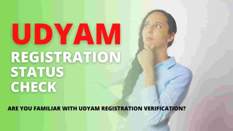 Udyam Registration Verification - Udyam Registration Status