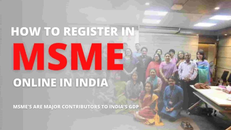 How to Register in MSME Online in India – Udyam Registration