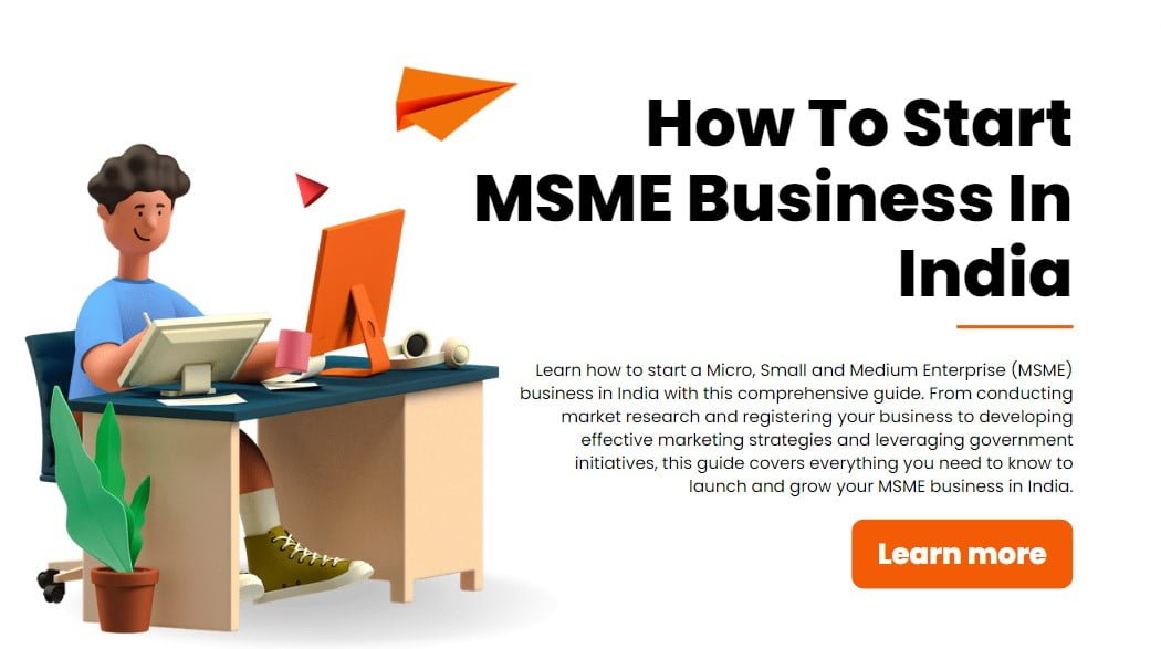 how to start a MSME business in India