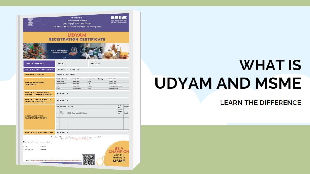 What is Udyam and MSME