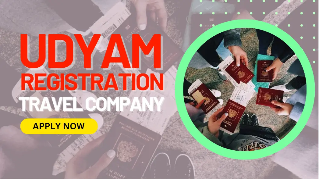 online msme udyam registration for travel company business in India