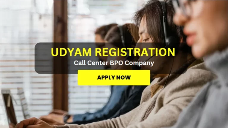 Udyam Registration for Call Center BPO Company