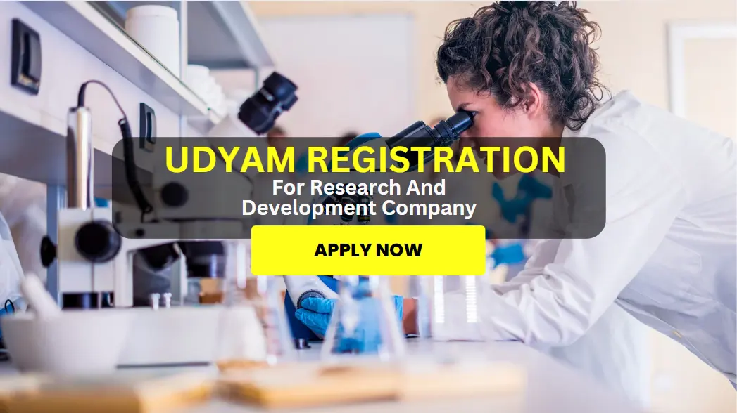 Udyam Registration For Research And Development Company